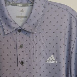 NWT Adidas Men's Short Sleeve Adi-Print Golf Polo Sz Lg